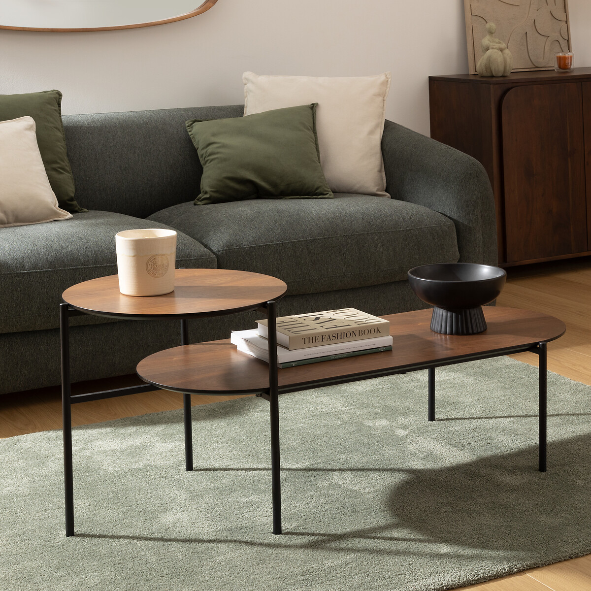 Mesa de centro KEMI castanha