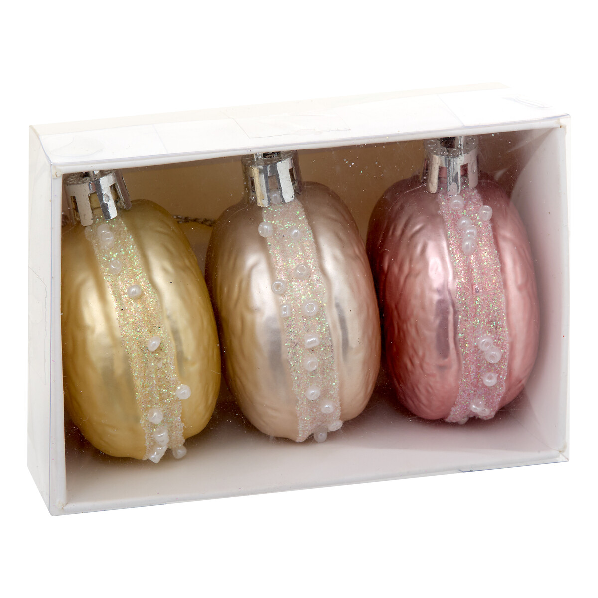 Conjunto de 3 Pendurantes em Forma de Macaron