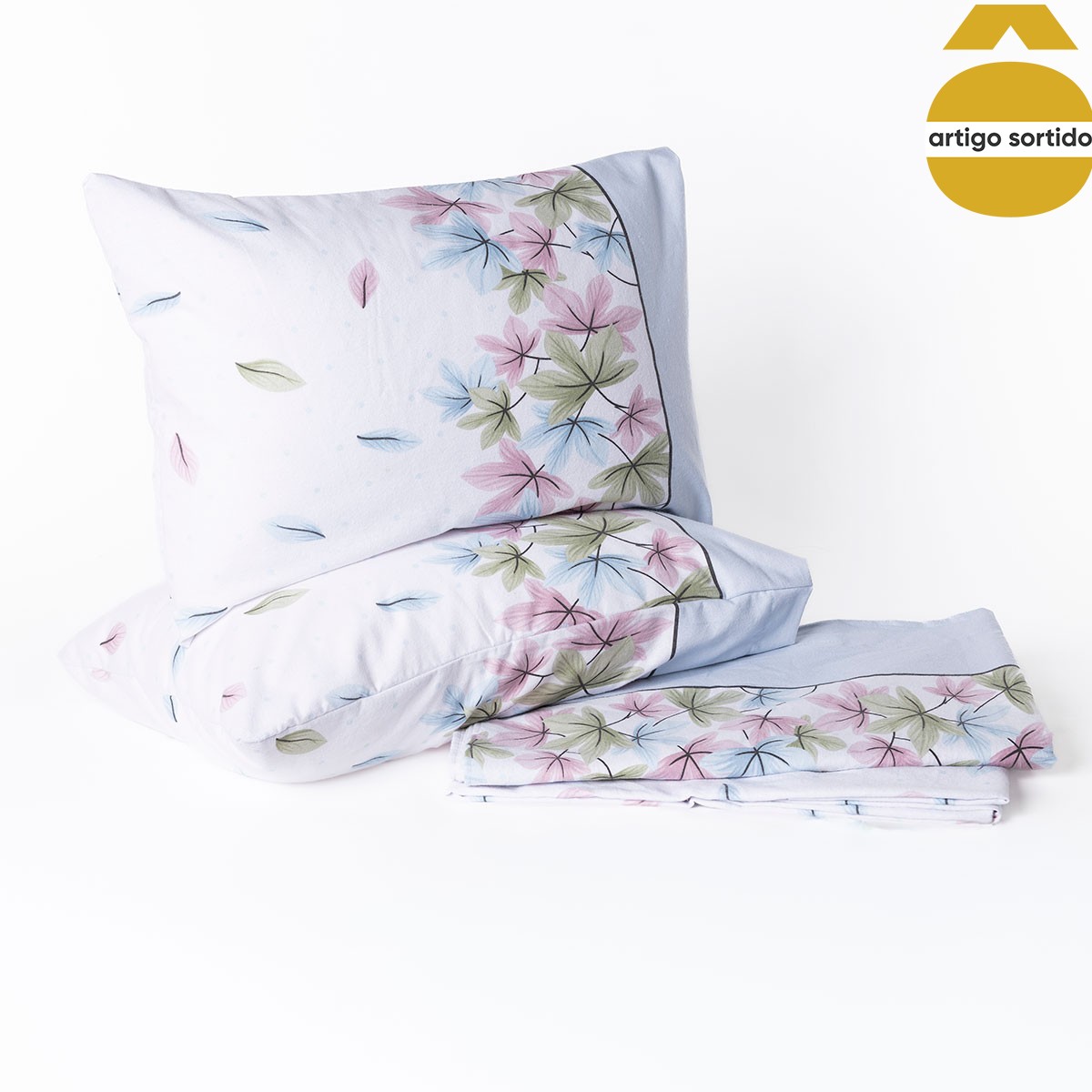 Jogo cama de casal flanela 240x280cm