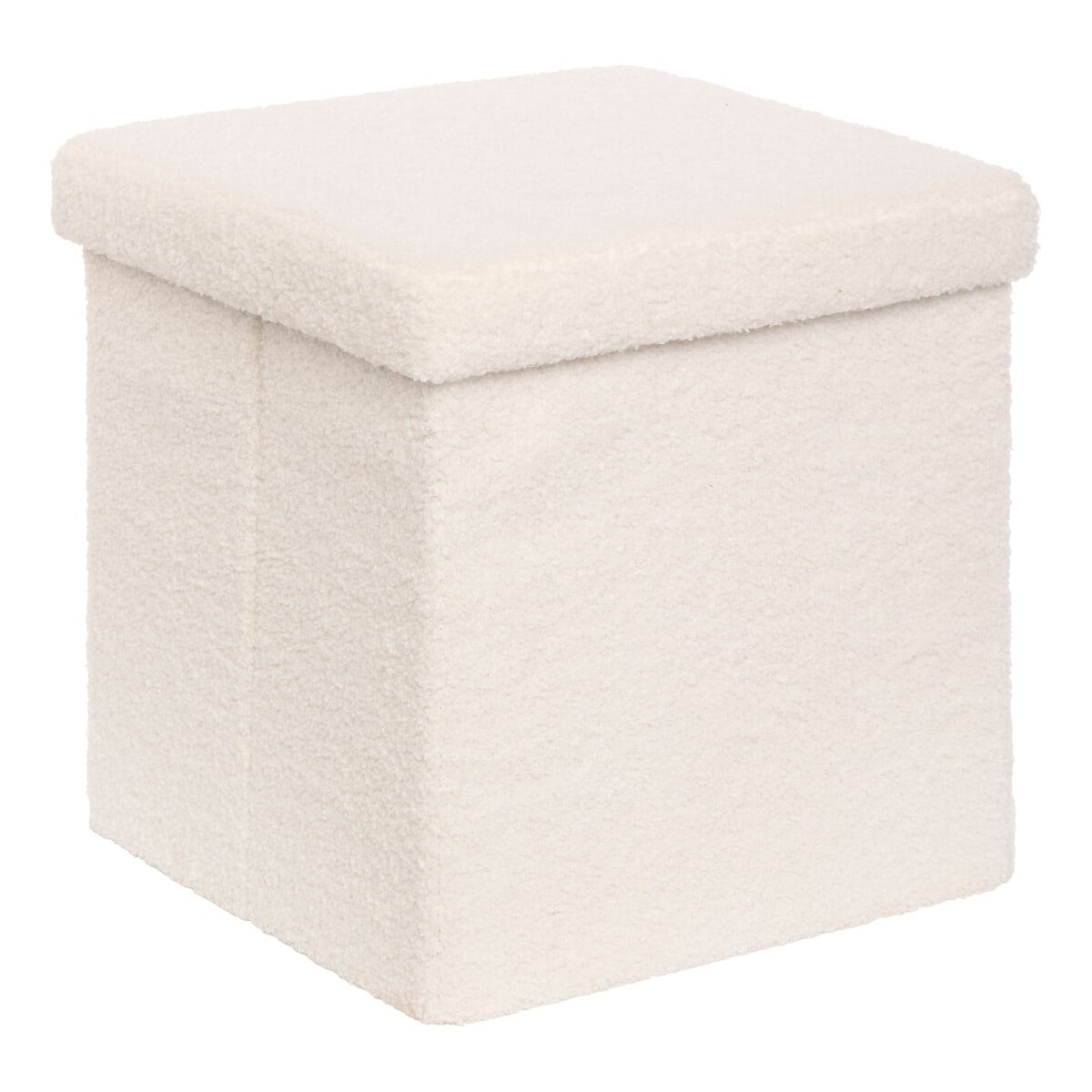 Pufe com arruma&ccedil;&atilde;o JAIKO boucl&eacute; branco