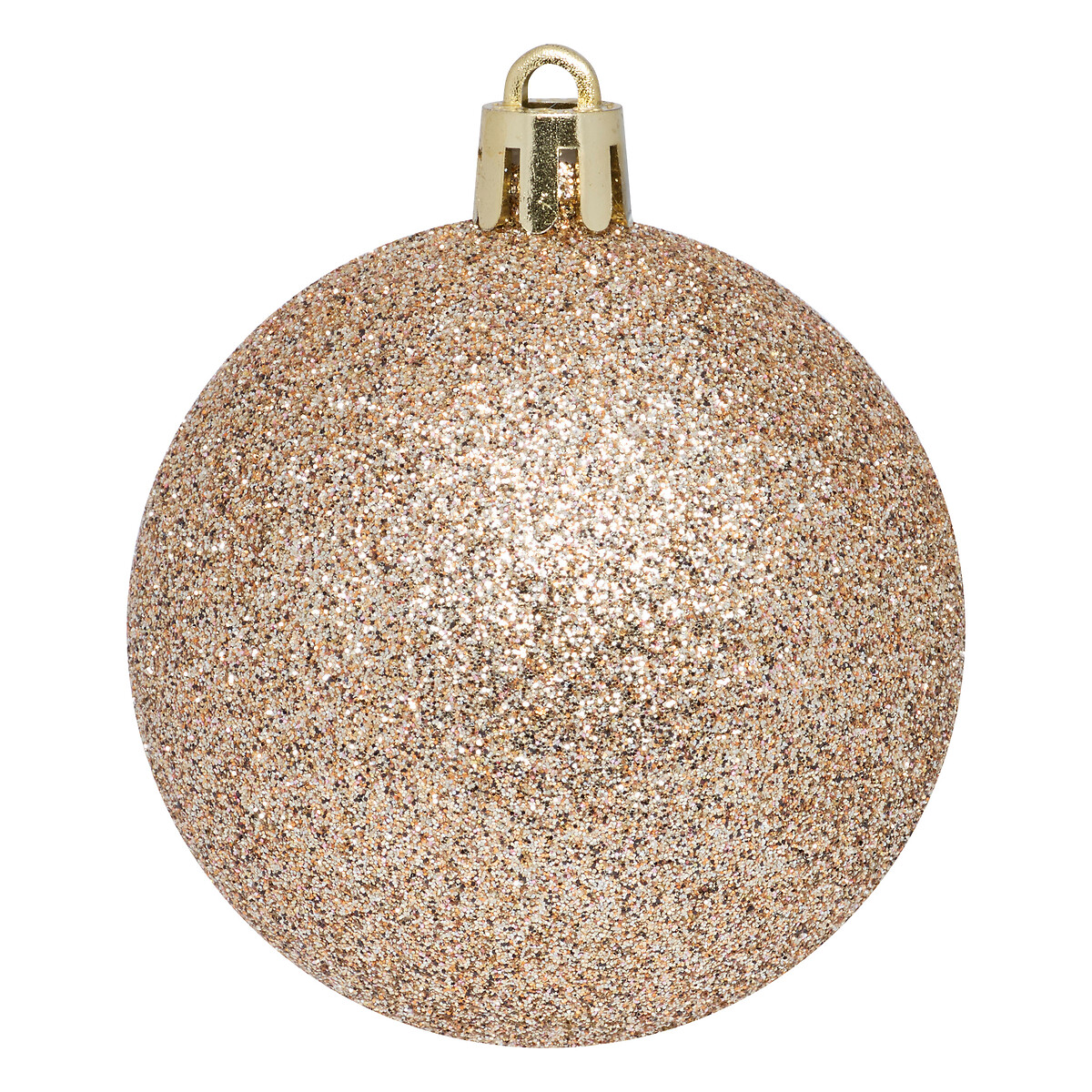 Conjunto 25 bolas de natal champanhe 6cm