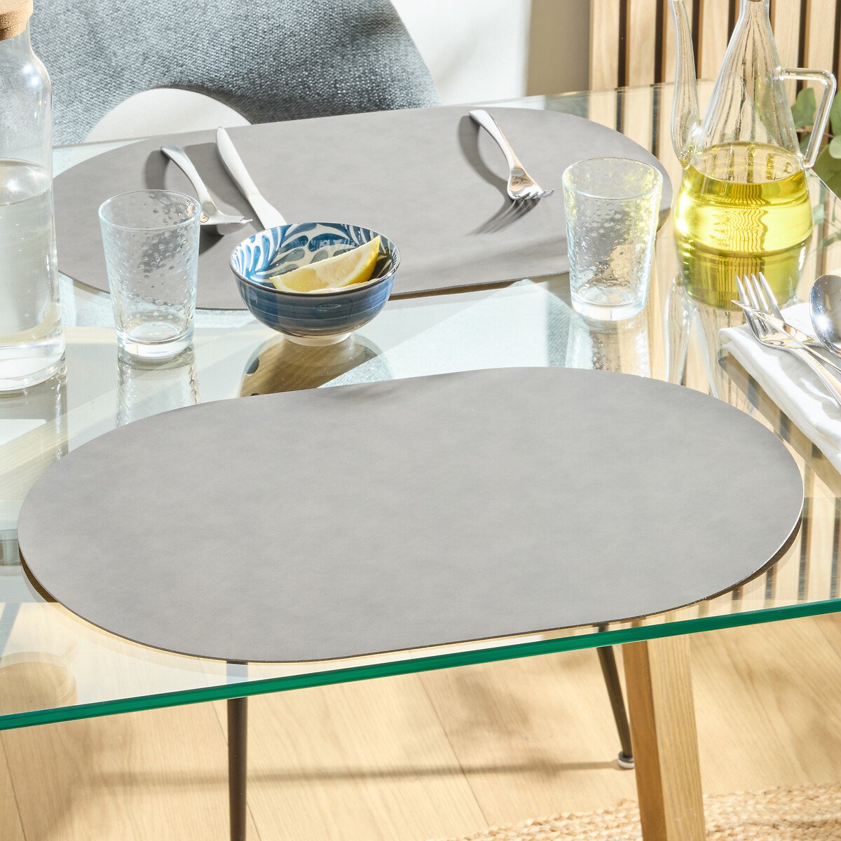 Individual de mesa KIM preto 33x49cm