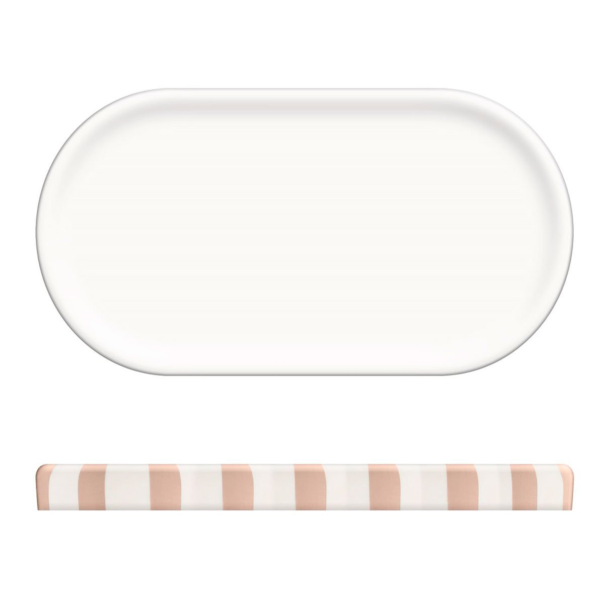 Bandeja wc STRIO rosa em cer&acirc;mica