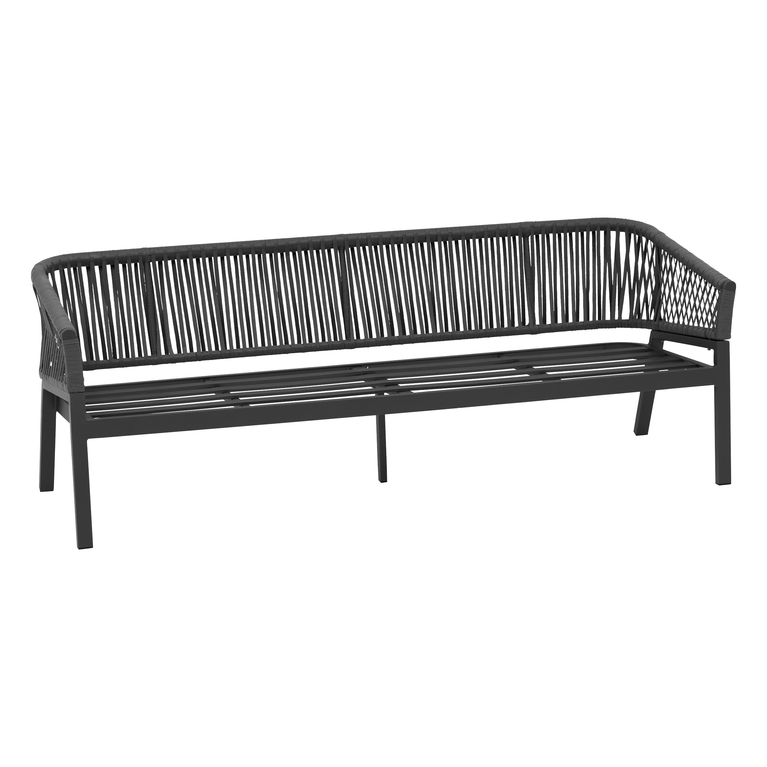 Conjunto de jardim ORIENGO cinza escuro