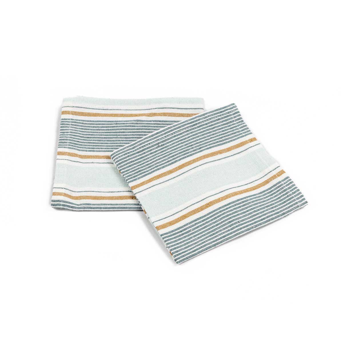 Conjunto de 2 guardanapos OCEAN LIFE azul em algod&atilde;o