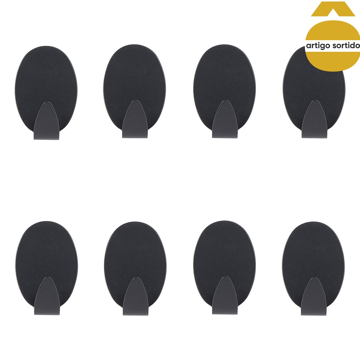 Cabides adesivos em aço inoxidável