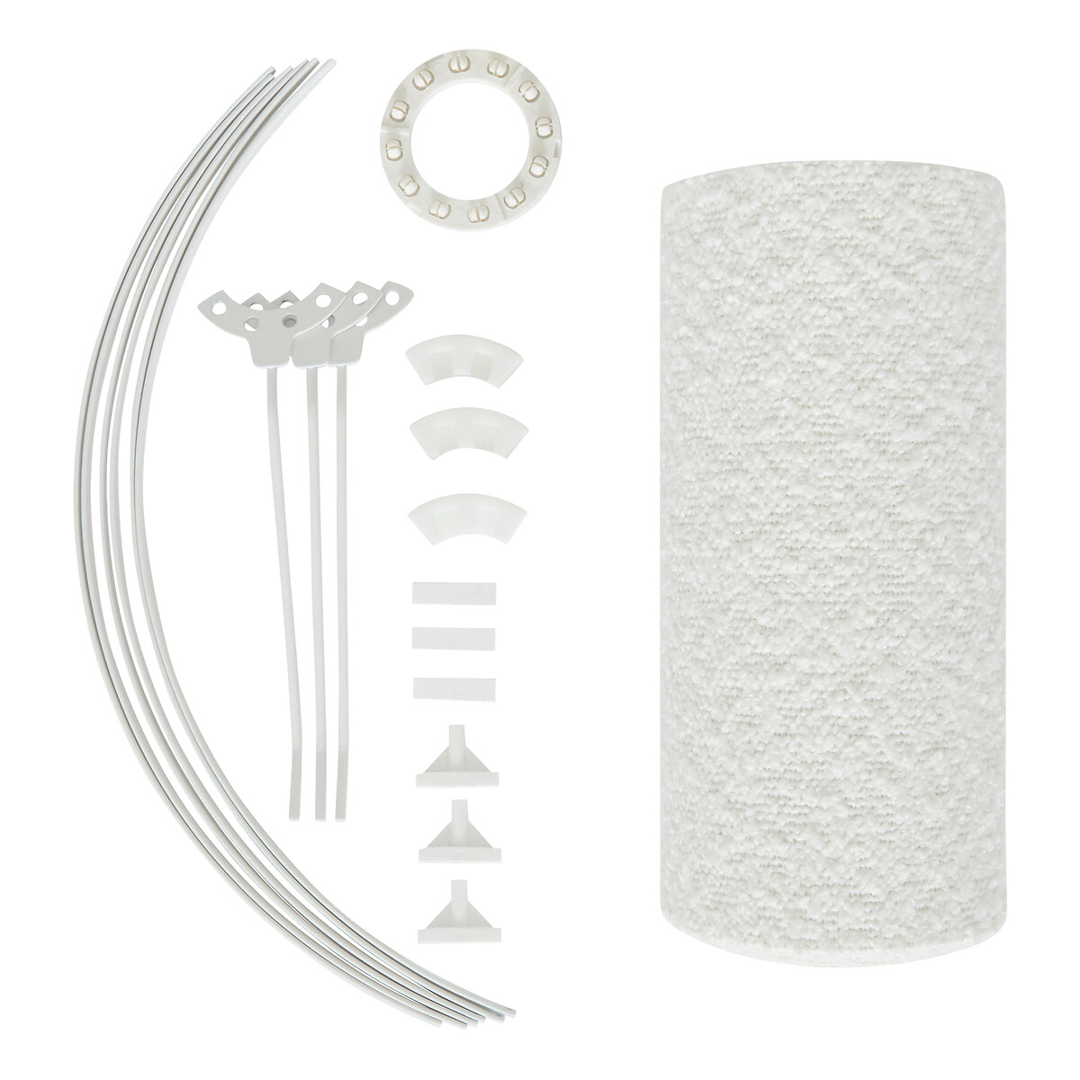 Abajour BELINE branco 30cm