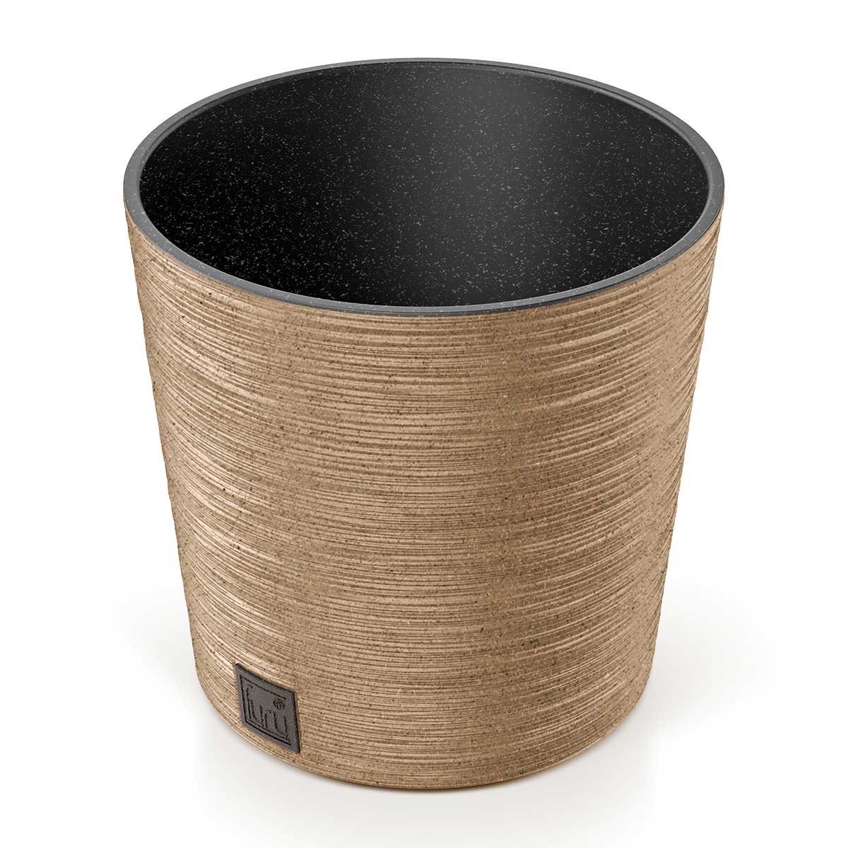 Floreira FURU eco wood castanha 25cm