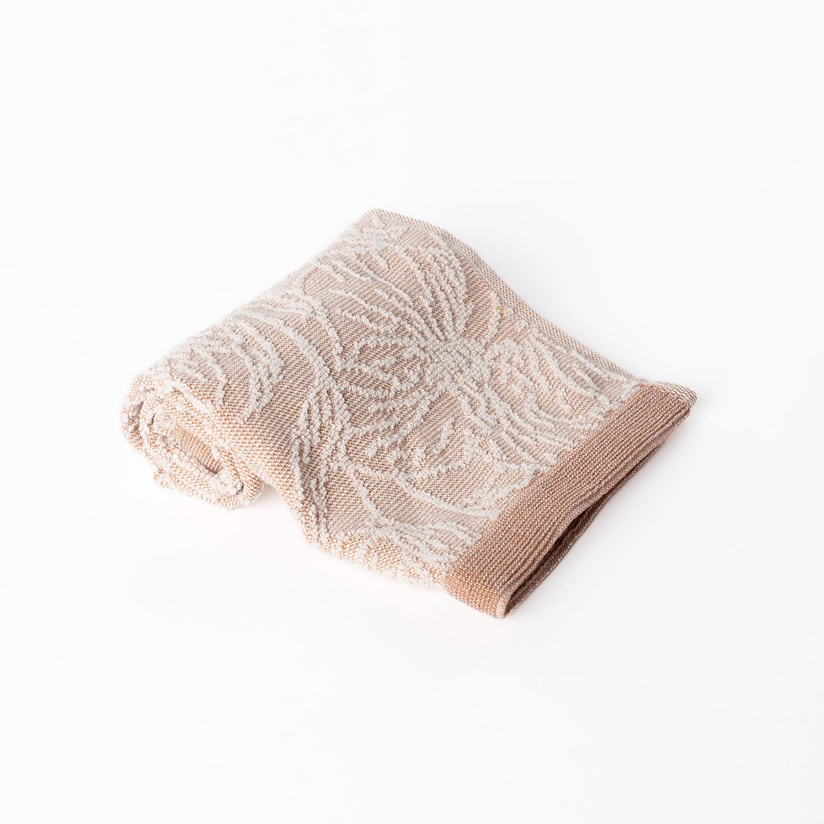 Toalha de m&atilde;os SAVANA salm&atilde;o e cru 50x100cm