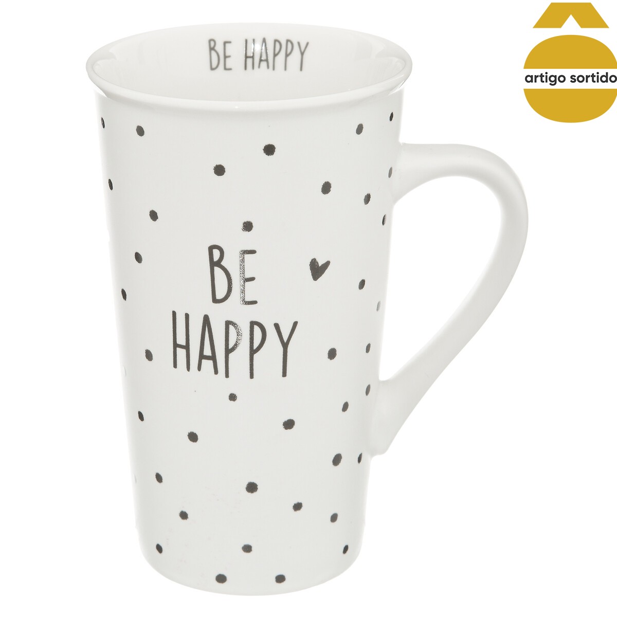 Caneca HAPPY em cerâmica 50cl