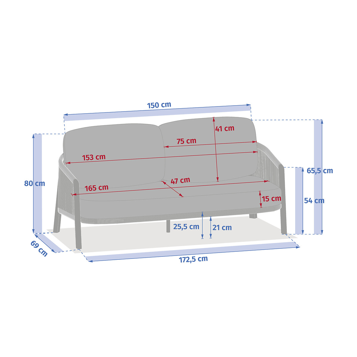 Conjunto de jardim NELORA argile