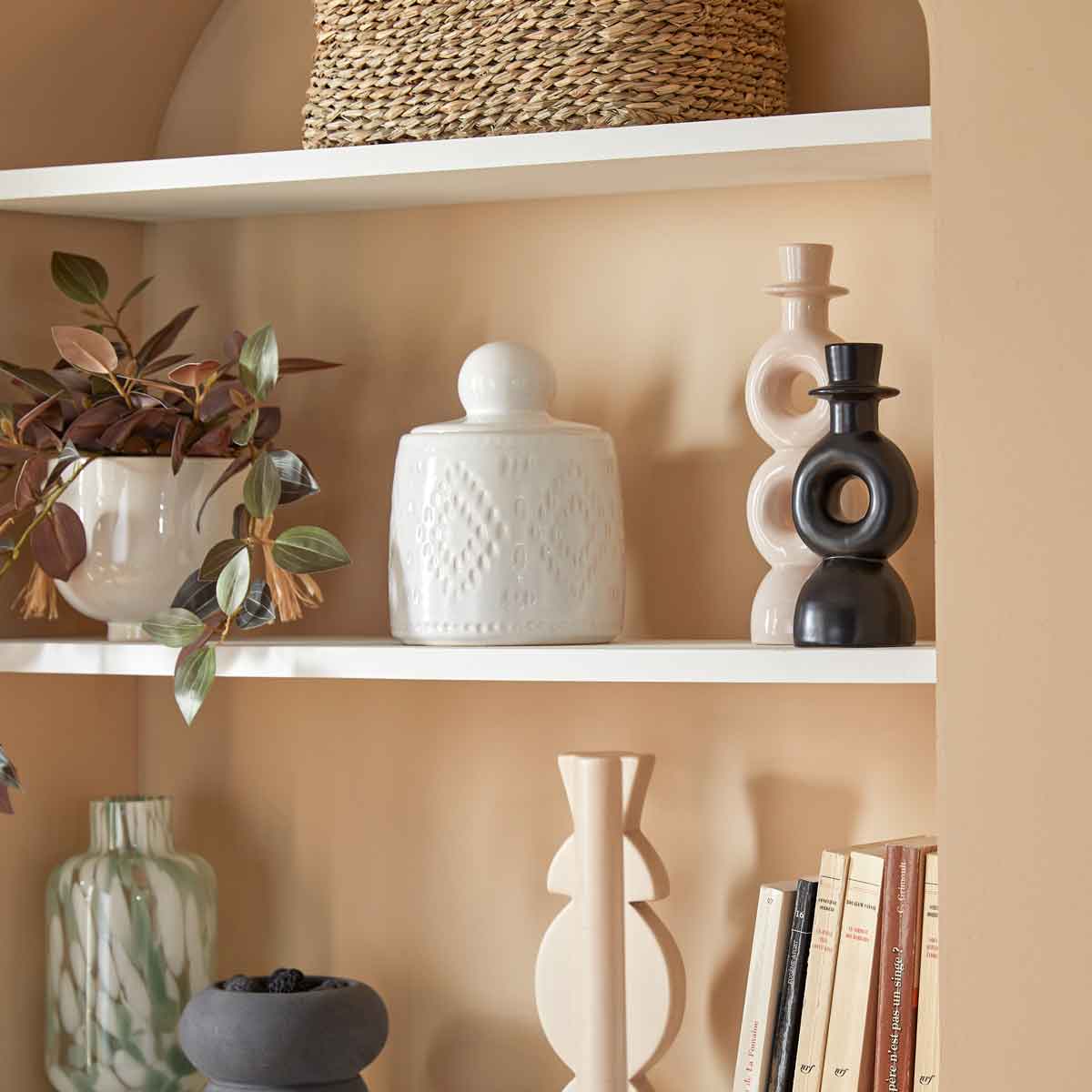 Jarro decorativo MALA branco 19cm