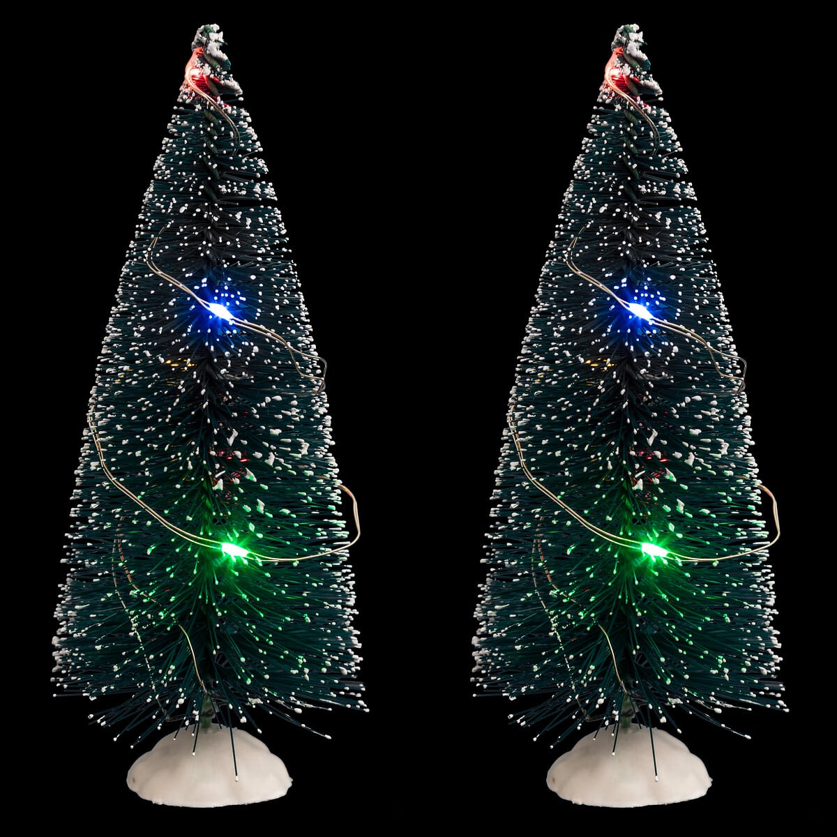 Conjunto De 2 &Aacute;rvores De Natal Luminosas Multicolor