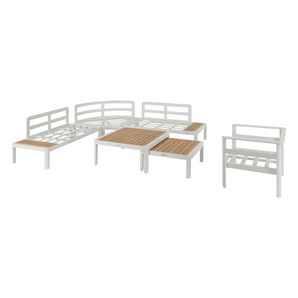 Conjunto de jardim &acirc;ngulo PARADIZE branco