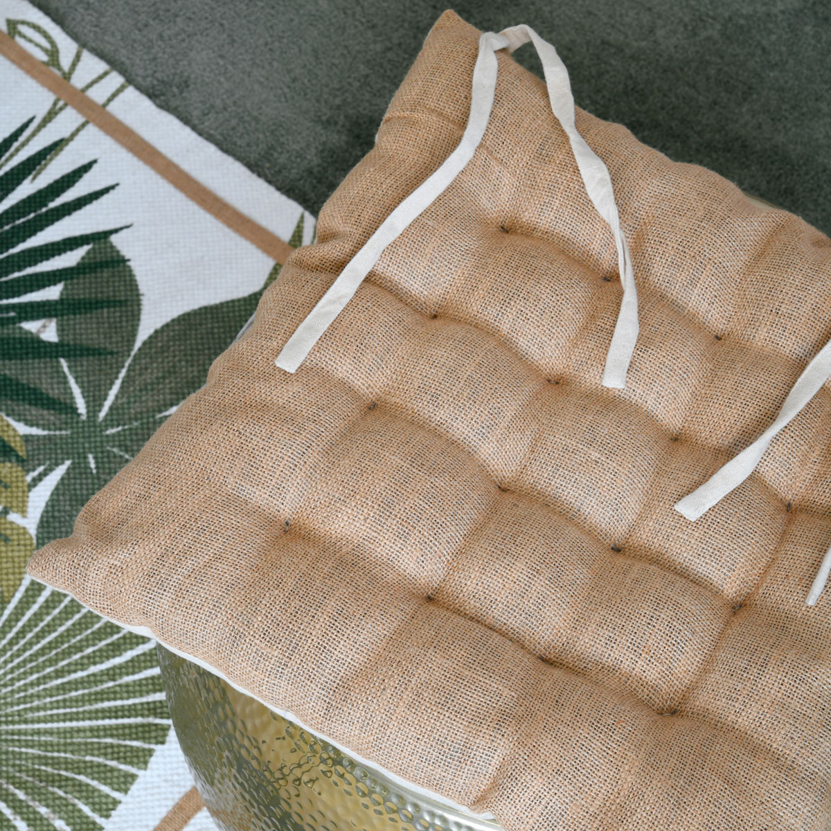 Coxim para cadeira CAMBODGE natural 38x38cm