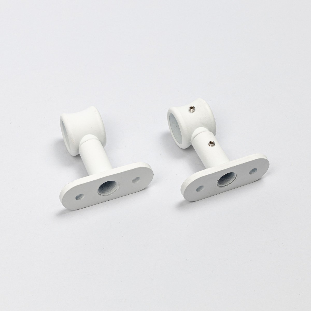 Conjunto 2 suportes var&atilde;o branco