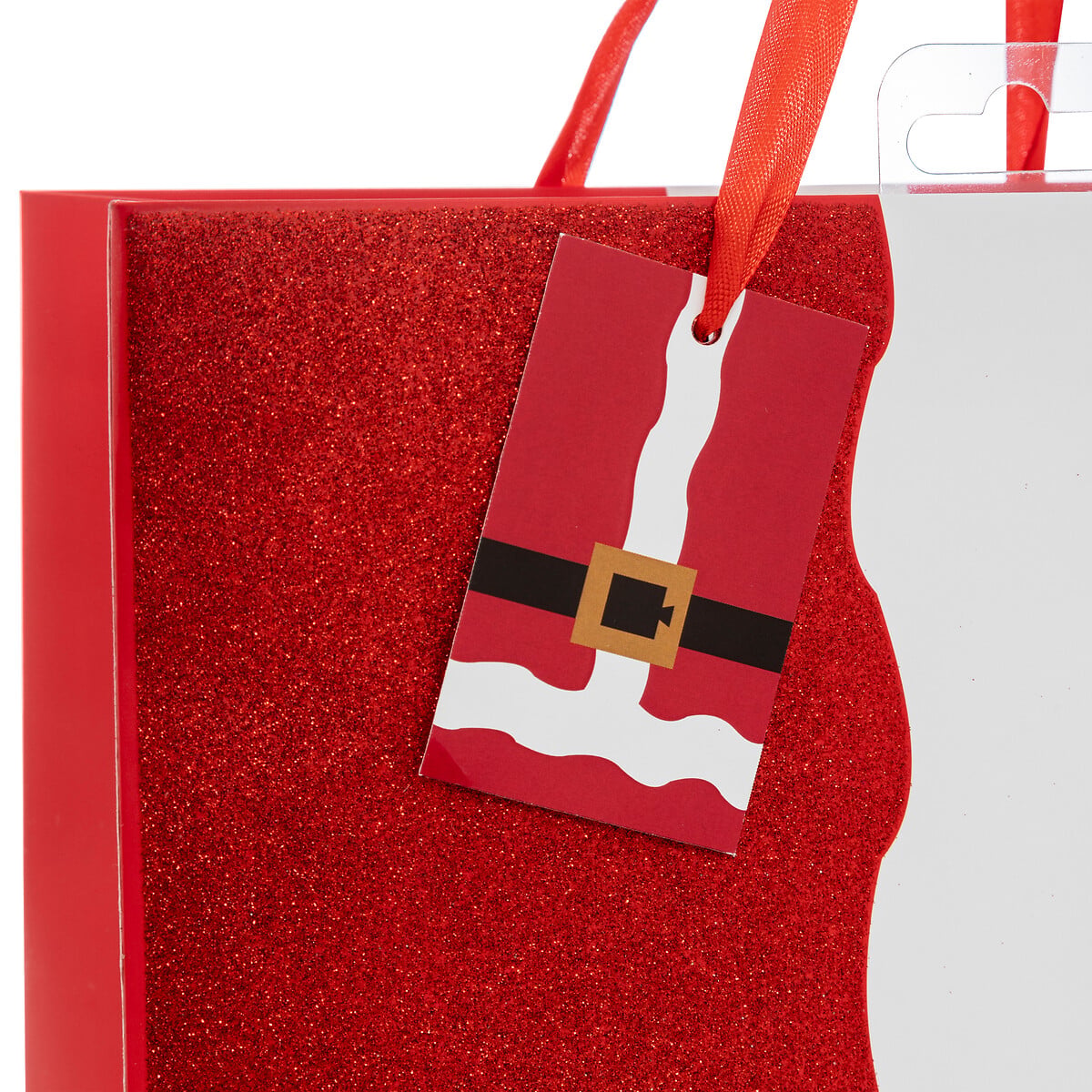 Sao de oferta fato de pai natal 23x10cm