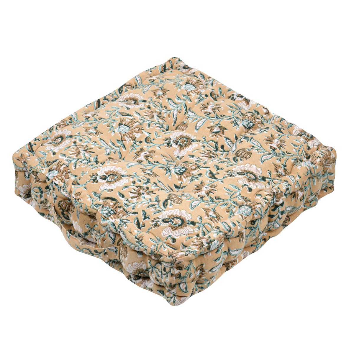 Coxim de ch&atilde;o SHANA amarelo 40x40cm