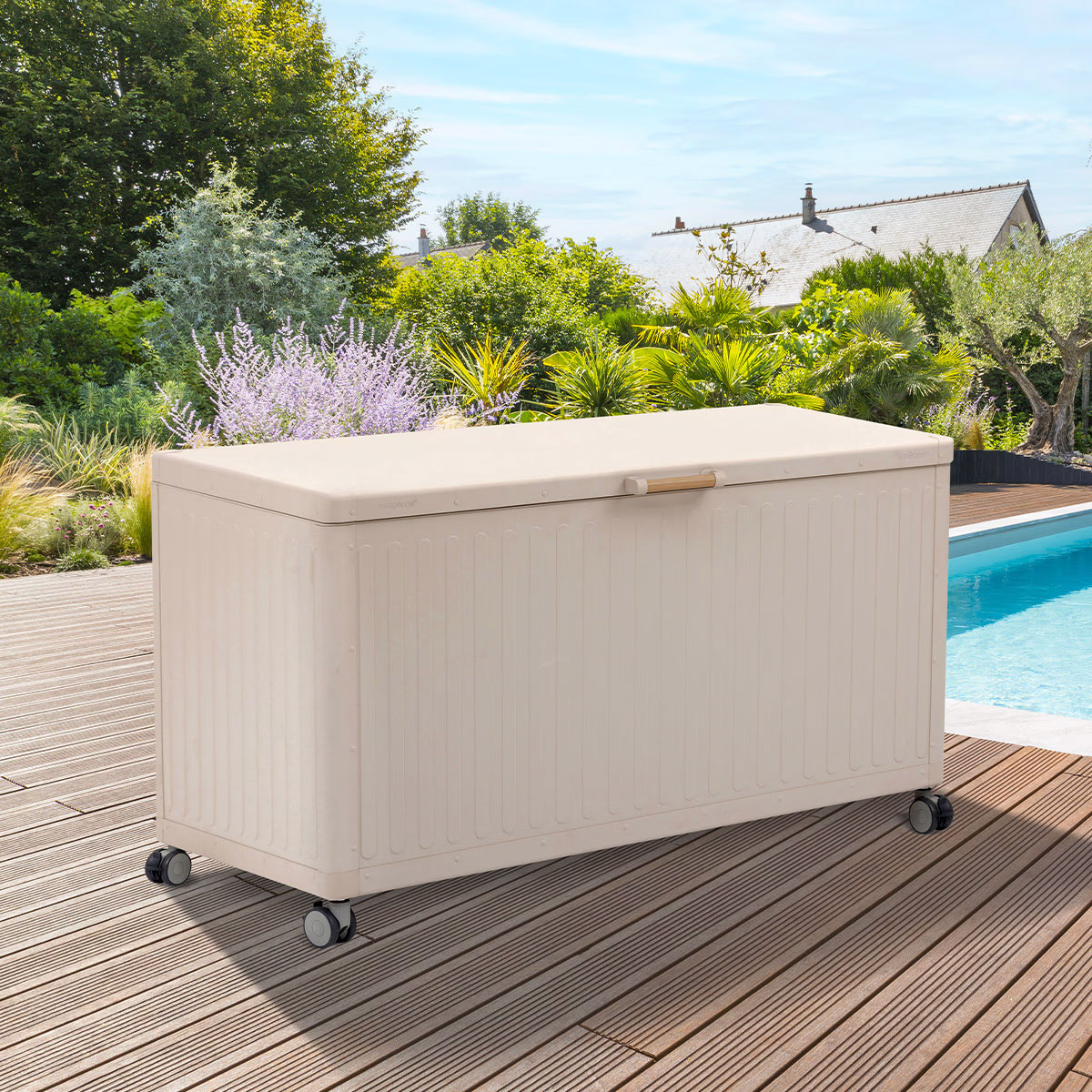 Baú arrumação EDENIO aço cor argile