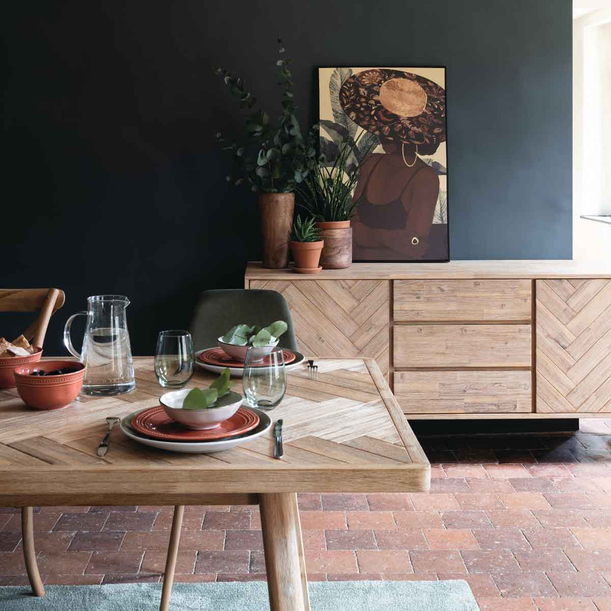 Aparador AERIS em madeira acácia