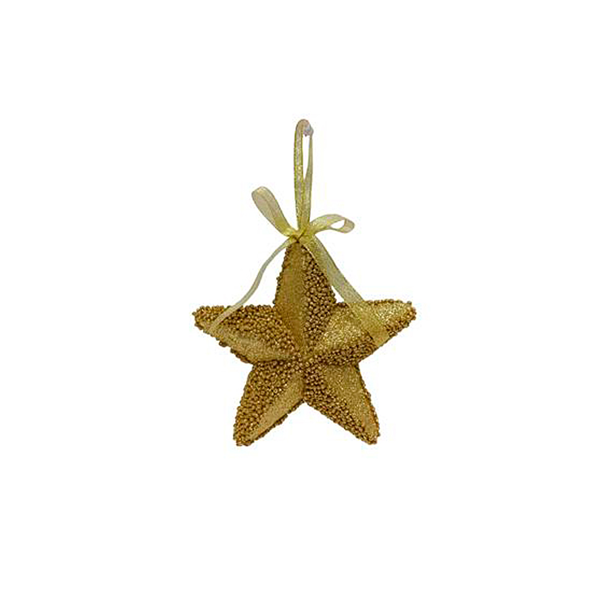 Pendurante De Estrela Dourado 14x4,5cm