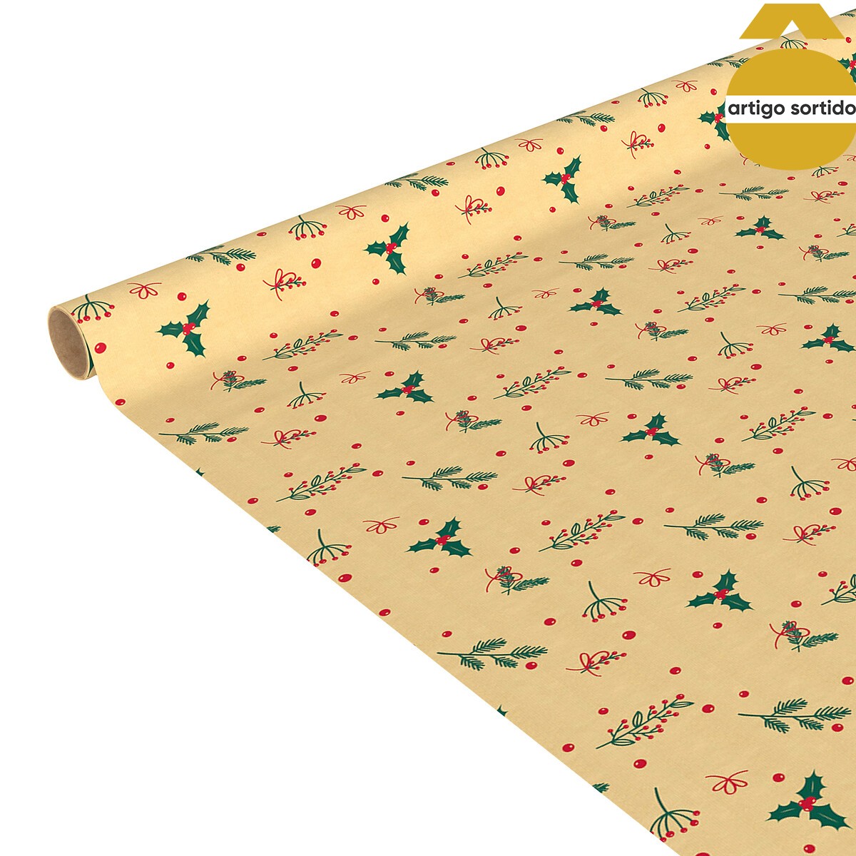 Rolo de papel de embrulho kraft 500cm