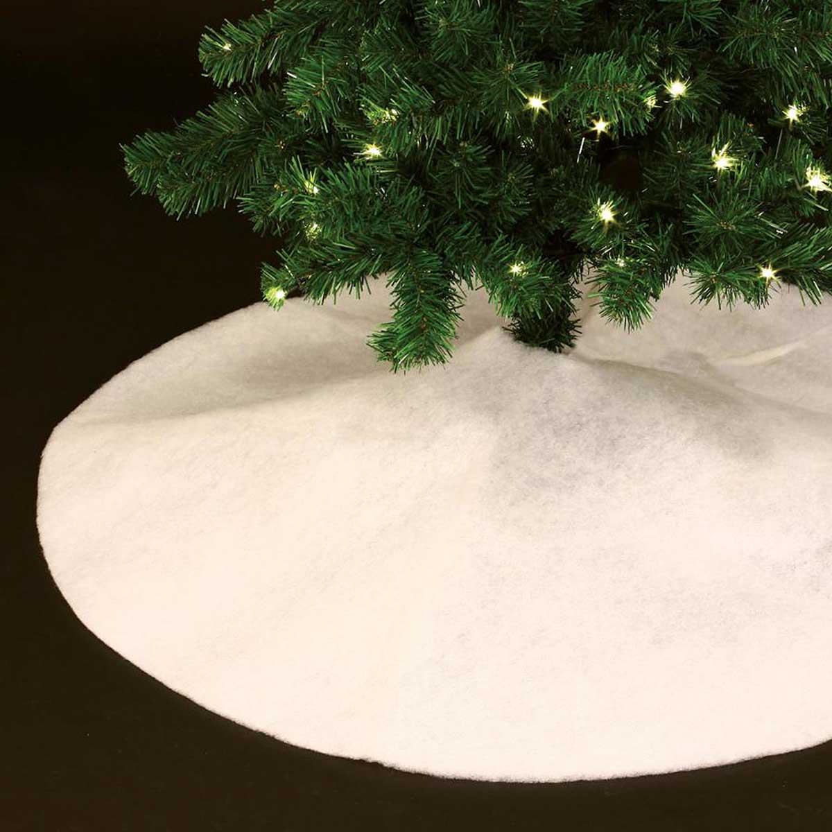 Tapete base para árvore de natal branco