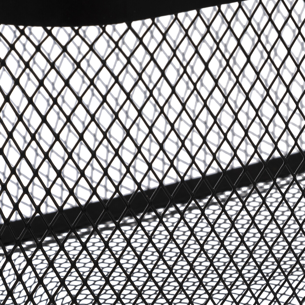 Cesto retangular MAYAJ preto em metal