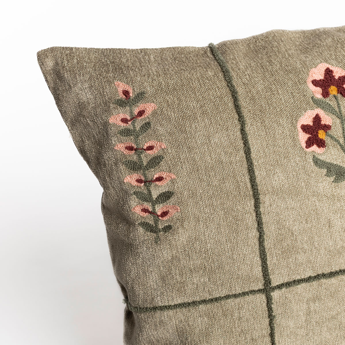 Almofada BOUQUET verde 50x50cm