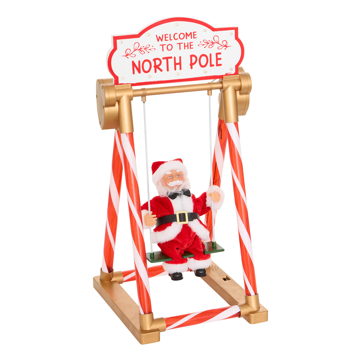 Figura decorativa de Pai Natal com 25 LEDs