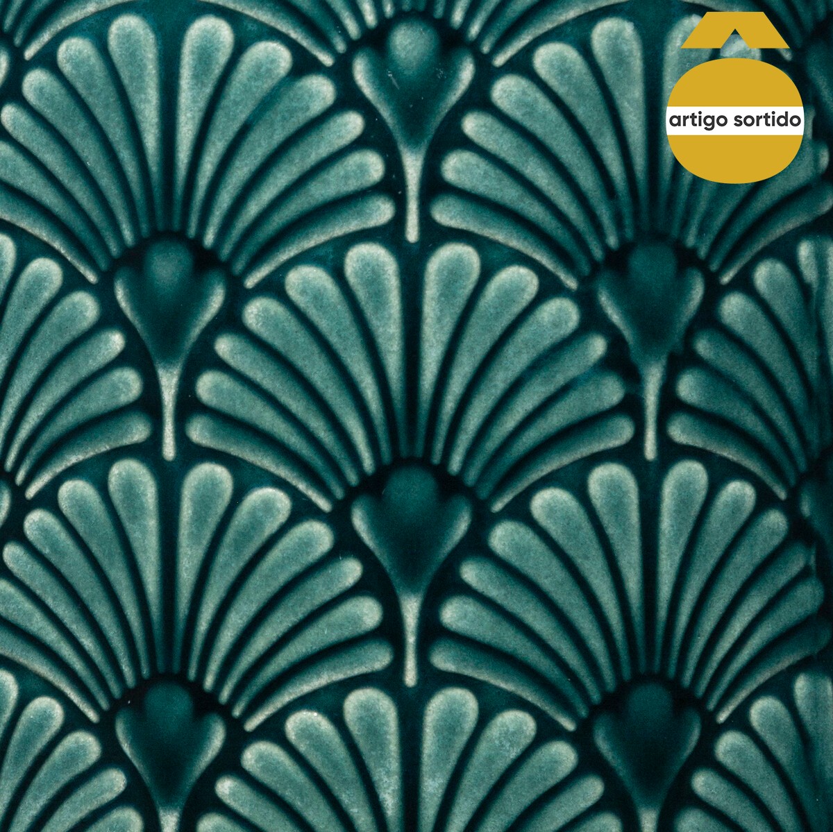 Jarra decorativa folhas FEEL 21,7cm