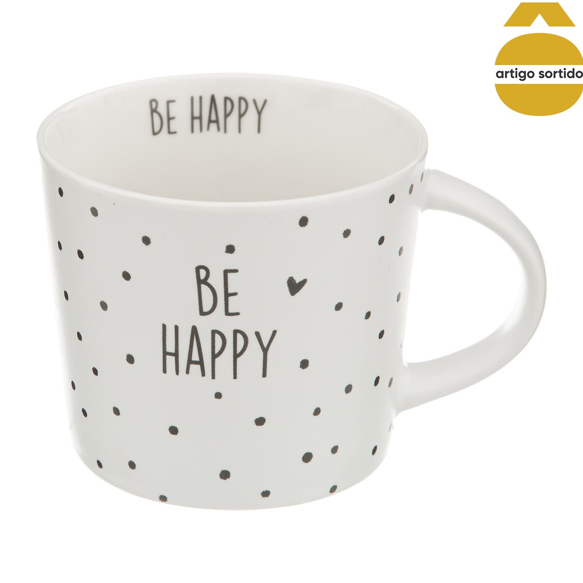 Caneca HAPPY em cerâmica 32cl