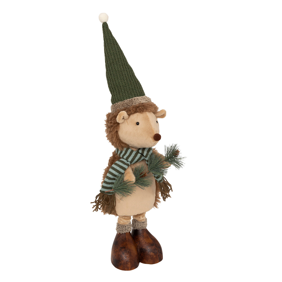 Figura ouriço francis com gorro e cachecol extensível 95cm