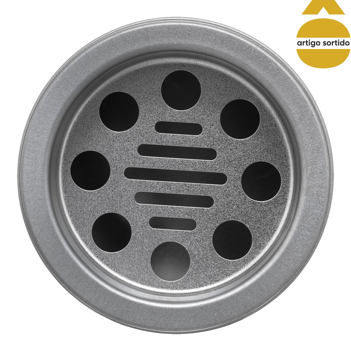 Cinzeiro metal redondo