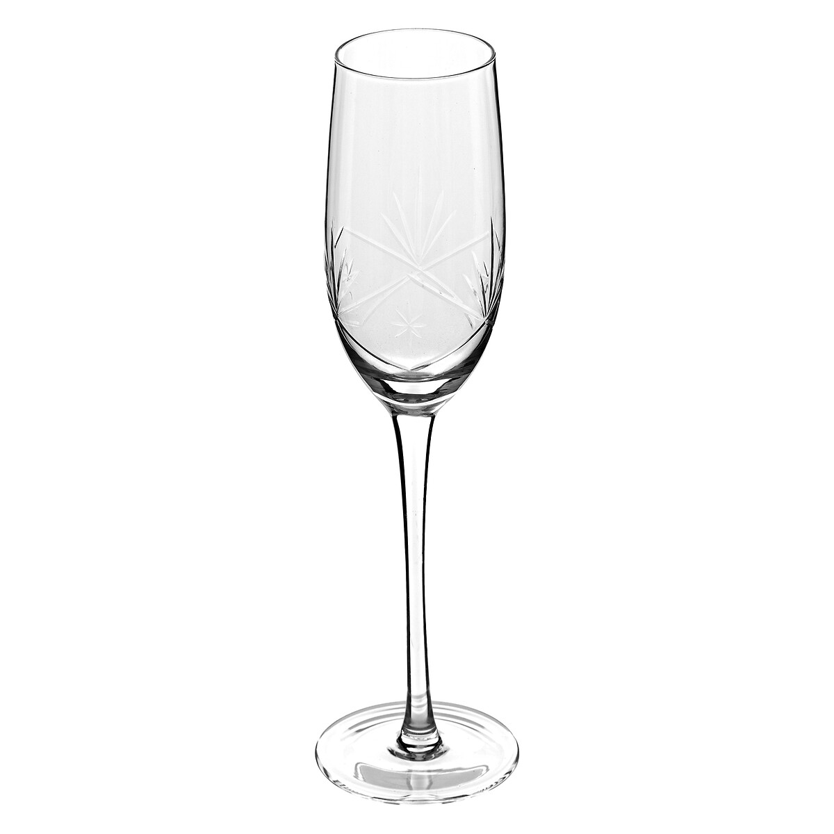Conjunto de 6 flutes VICTORIA de vidro 21cl