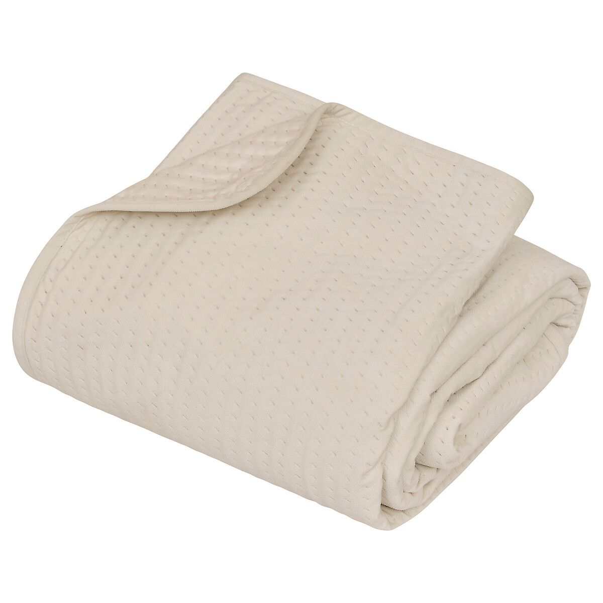 Colcha e 2 capas de almofada LILOU cru 240x260cm