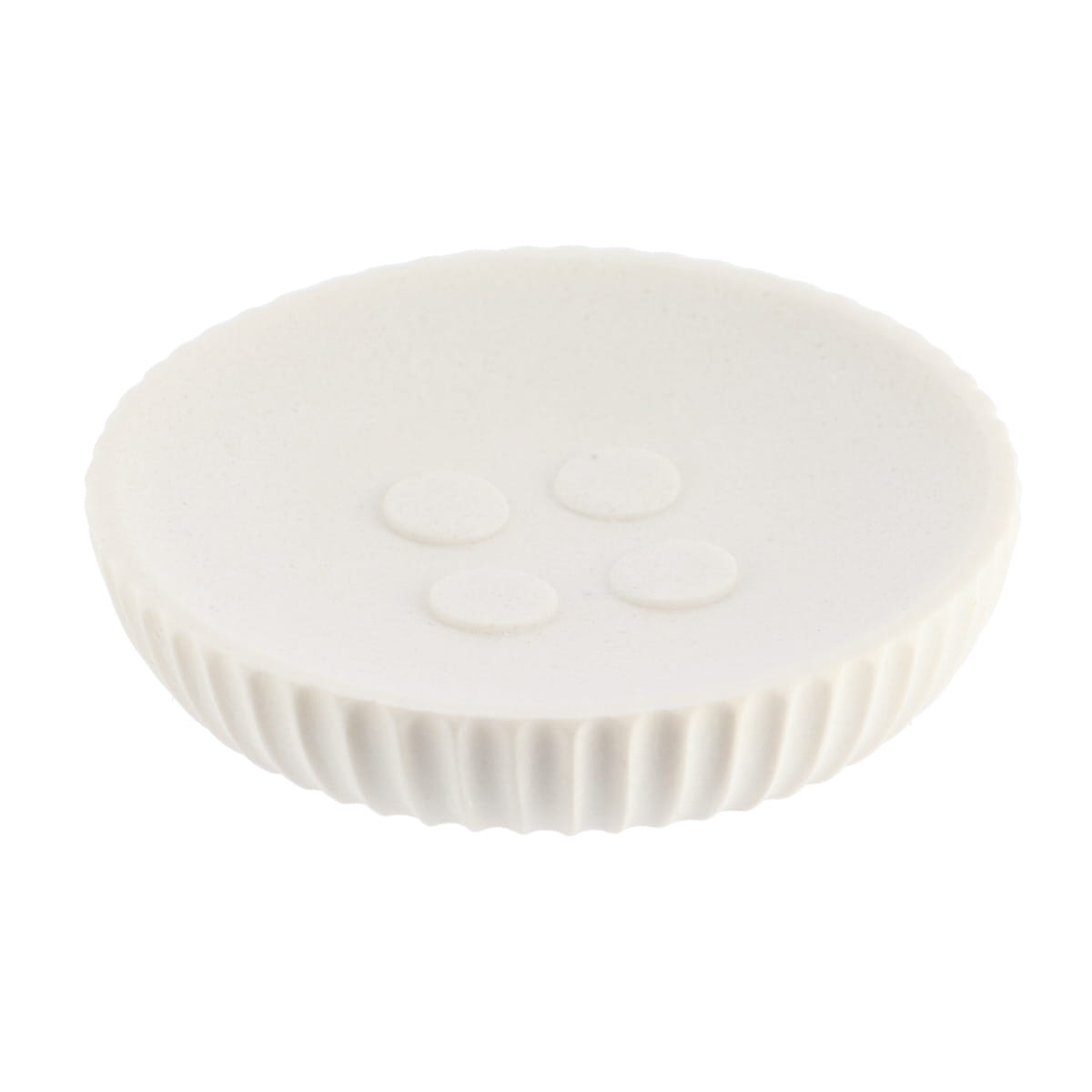 Saboneteira WC Branco Estriado