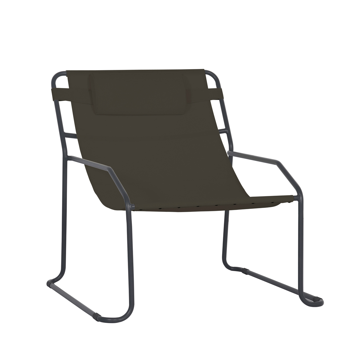 Cadeirão Relax Preto Aço,  Cadeirão Relax Preto Aço