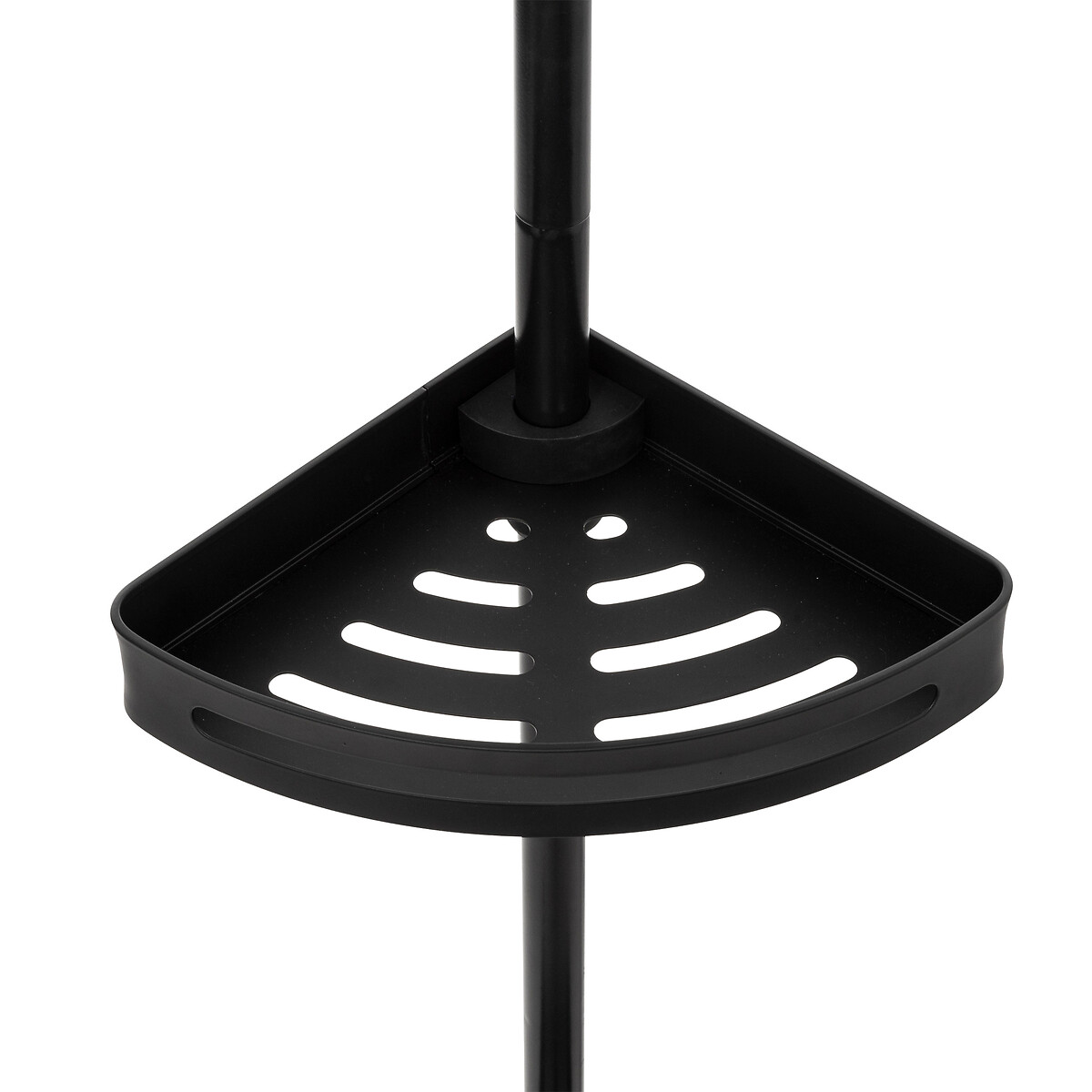 Suporte de duche preto em alumínio