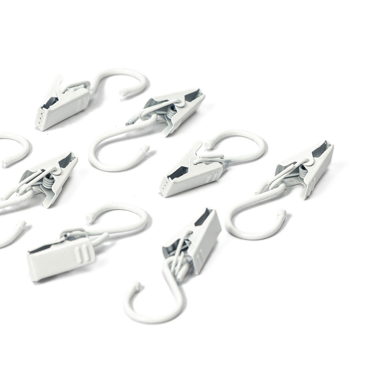Conjunto de 8 molas brancas para argola