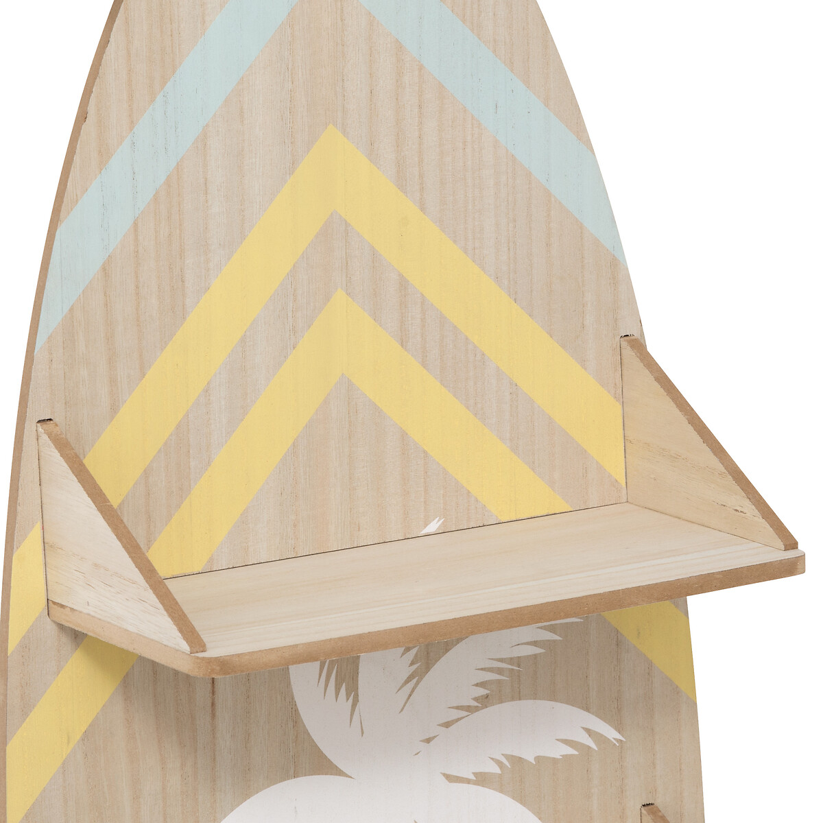 Estante em forma de prancha de surf AUSTRALIE bege 112cm
