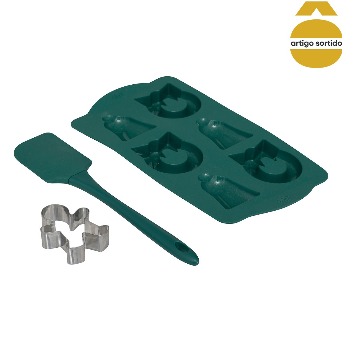 Conjunto 3 pe&ccedil;as cozinha natal&iacute;cio