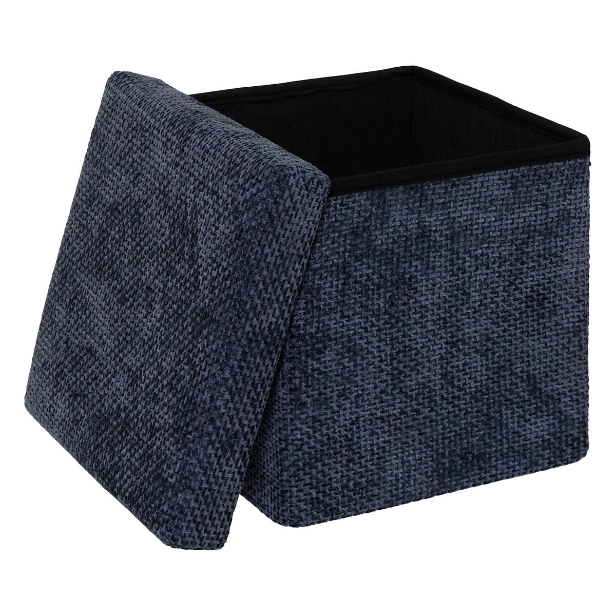 Pufe VELVY azul escuro 31x31cm