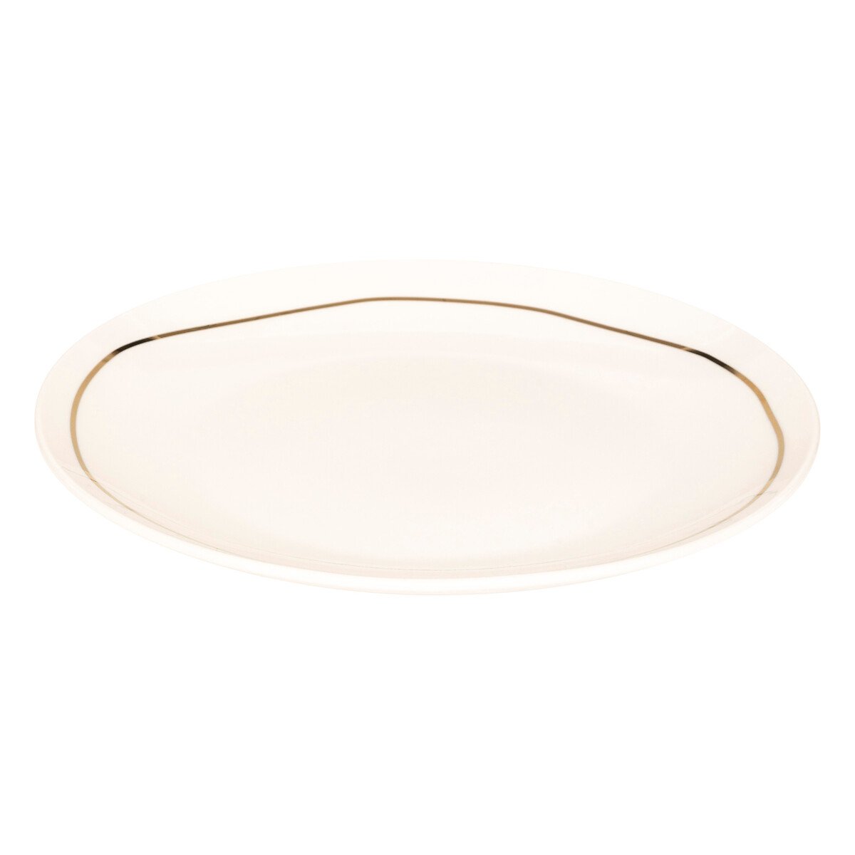 Prato raso SELENA branco em porcelana 26cm