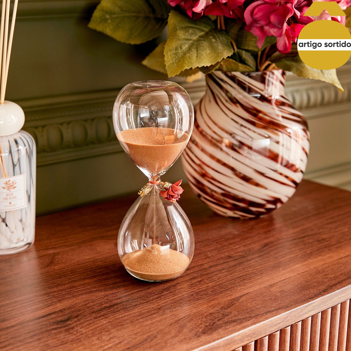 Ampulheta BELLI de vidro 20cm