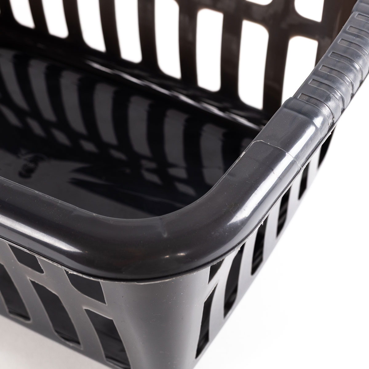 Cesto roupa alto cinza 40L