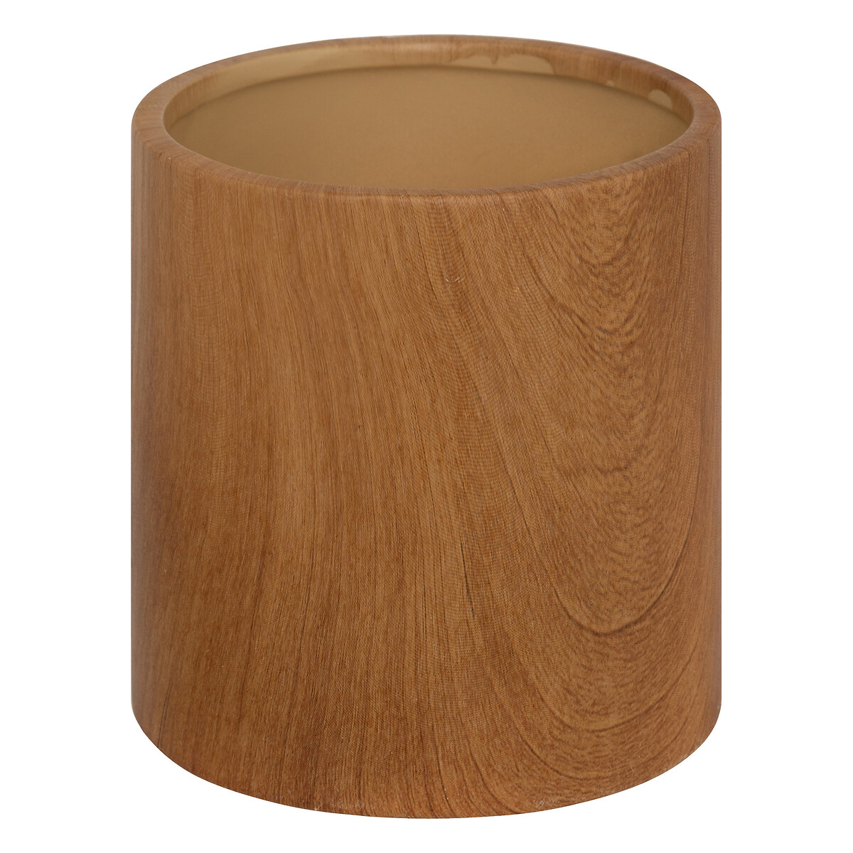 Vaso SOA em cer&acirc;mica efeito madeira 11,6cm