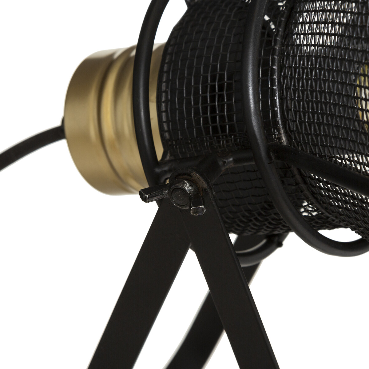 Candeeiro de mesa RODO preto em metal