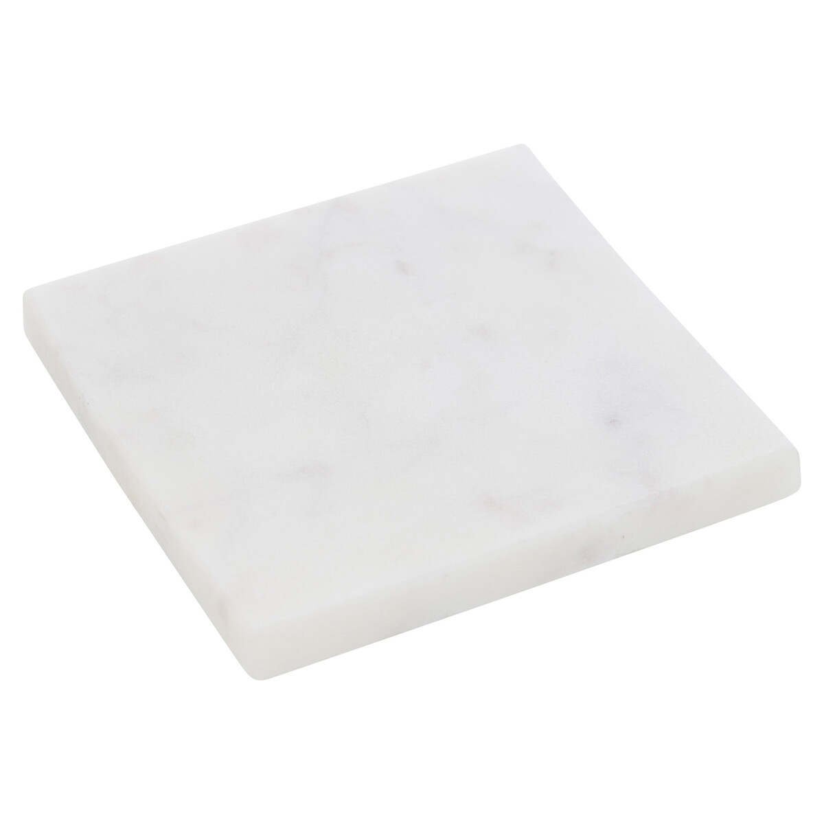 Conjunto 4 bases para copos branco em mármore 10cm