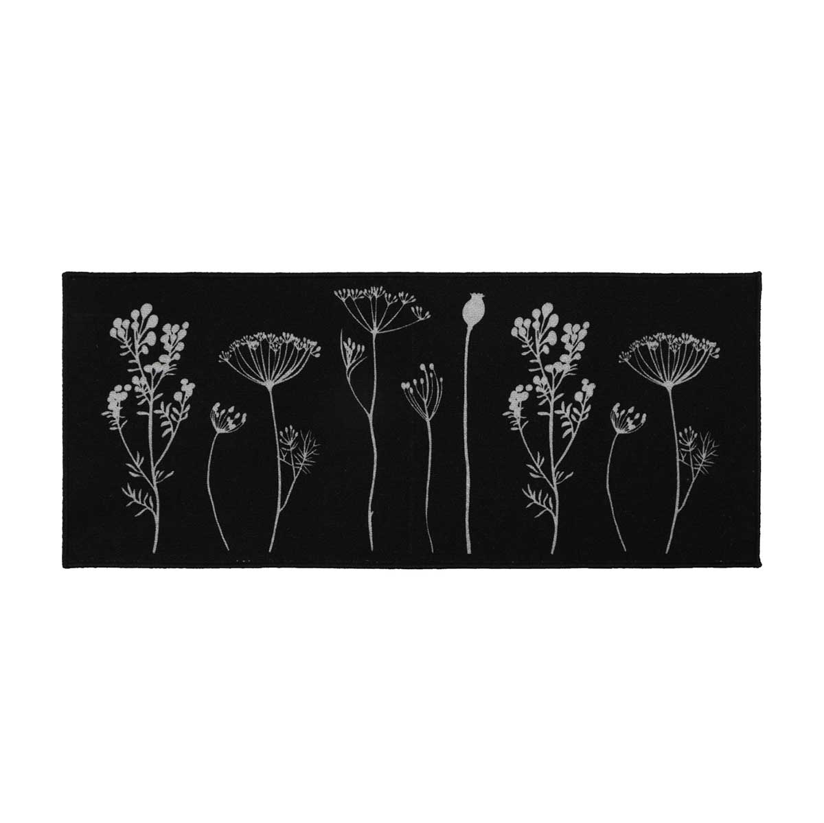 Tapete HERBIER preto 50x120cm,  Tapete HERBIER preto 50x120cm